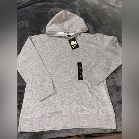 Nwt XL 14 gray boys hoodie relaxed fit - Picture 1 of 1